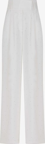 Wide leg Pantaloni di NOCTURNE in bianco: frontale