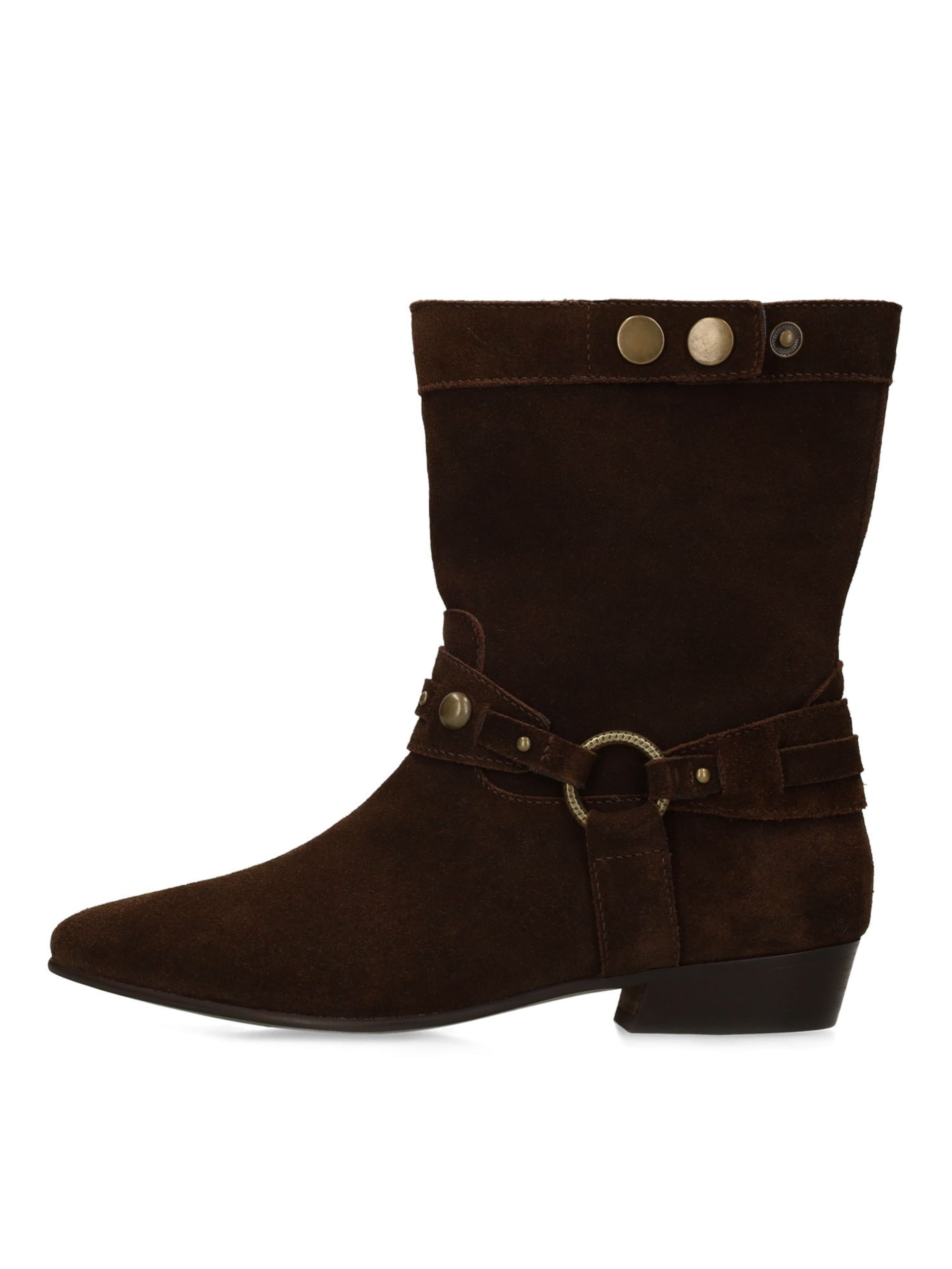 MANFIELD Stiefelette in Braun