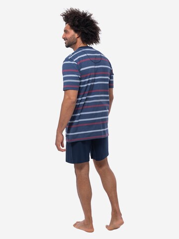 Ammann Short Pajamas 'Night & Home Cotton' in Blue