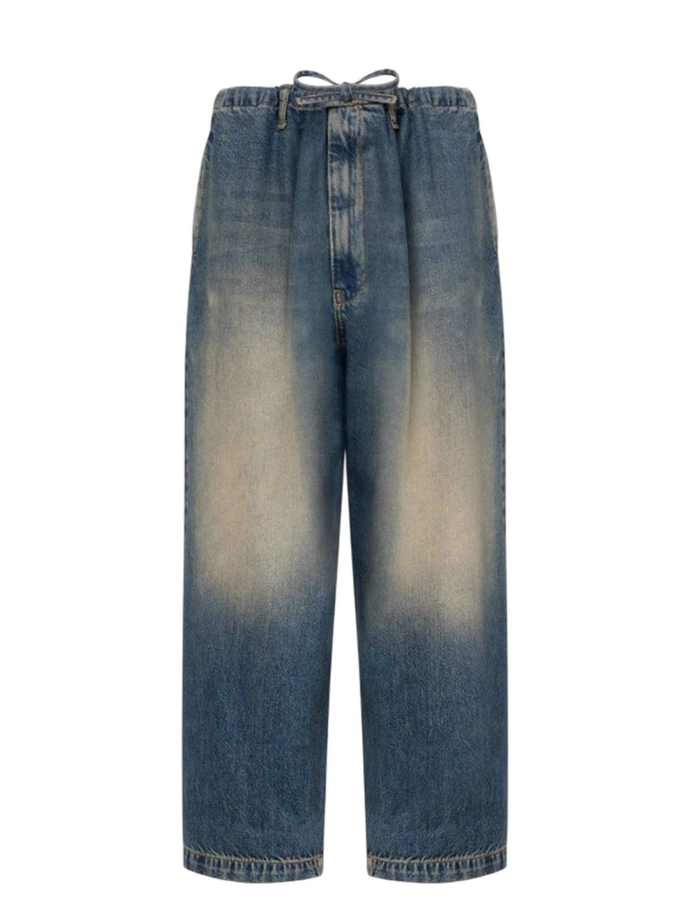 MOSCHINO Regular Broek in Blauw: voorkant