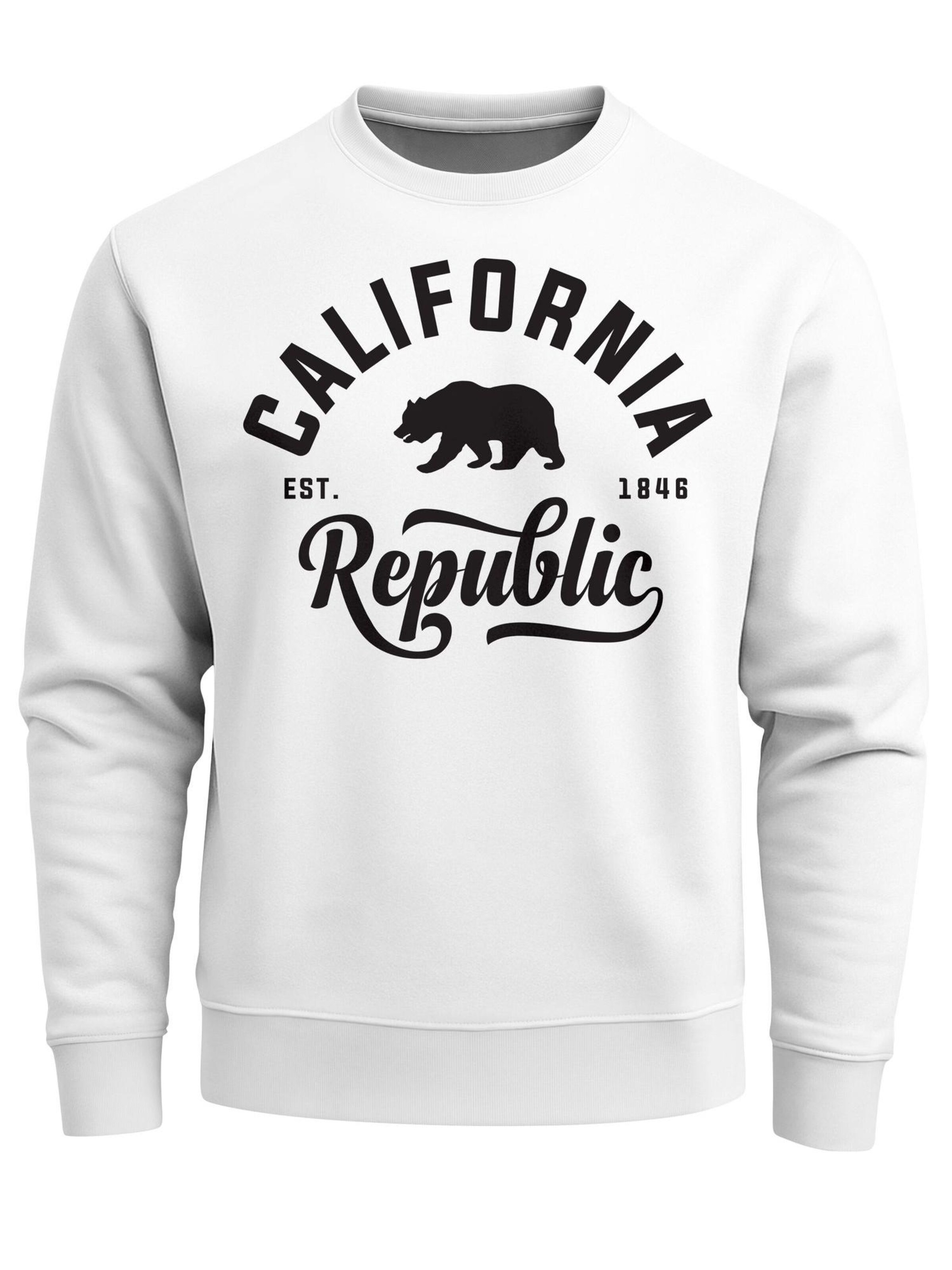 Neverless Sweatshirt 'California' in White: front