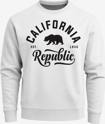 Neverless Sweatshirt 'California' in White: front