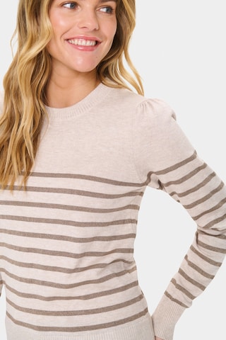 SAINT TROPEZ Pullover 'MilaSZ' in Beige
