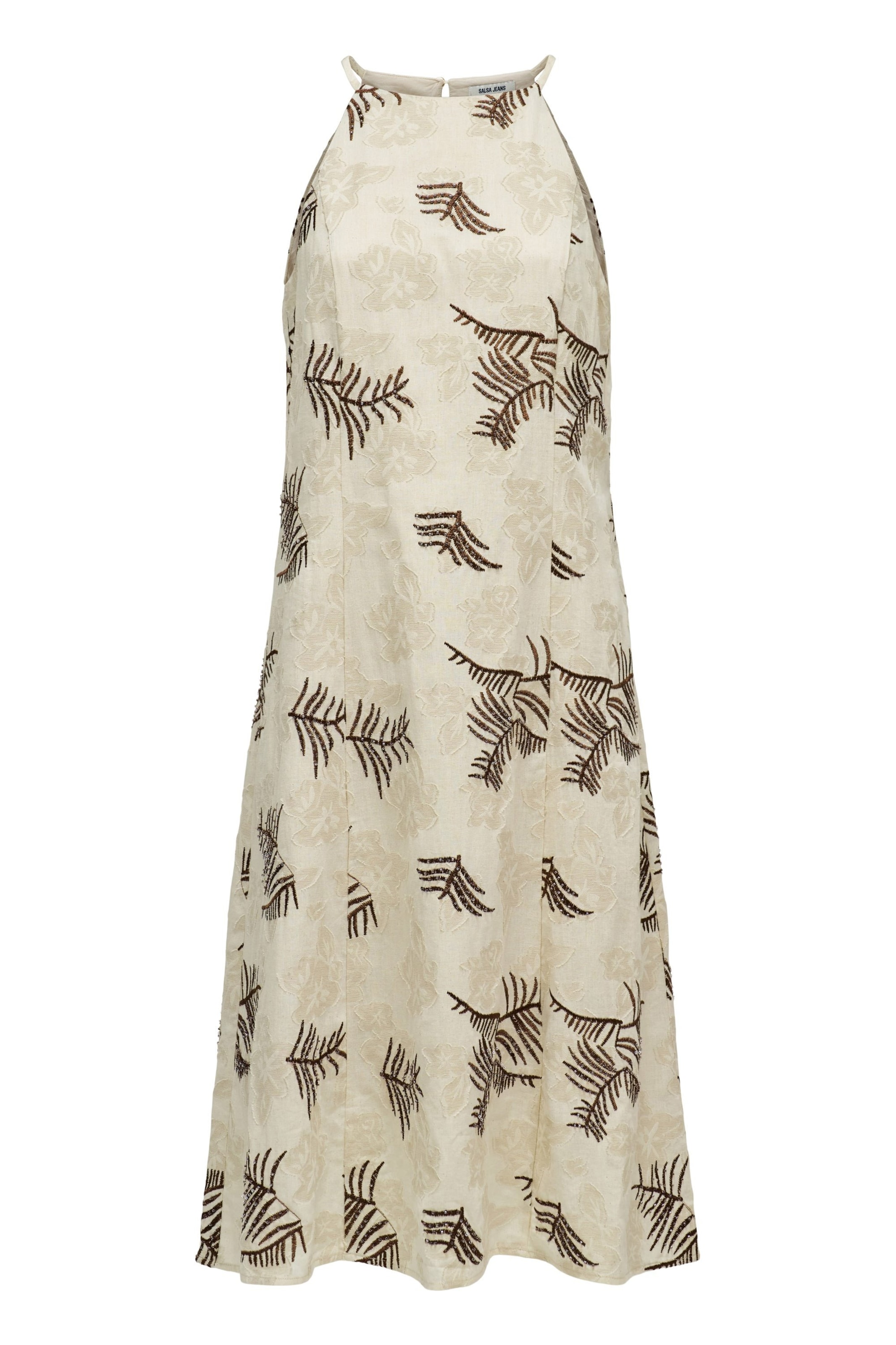 Salsa Jeans Jurk in Wit: voorkant