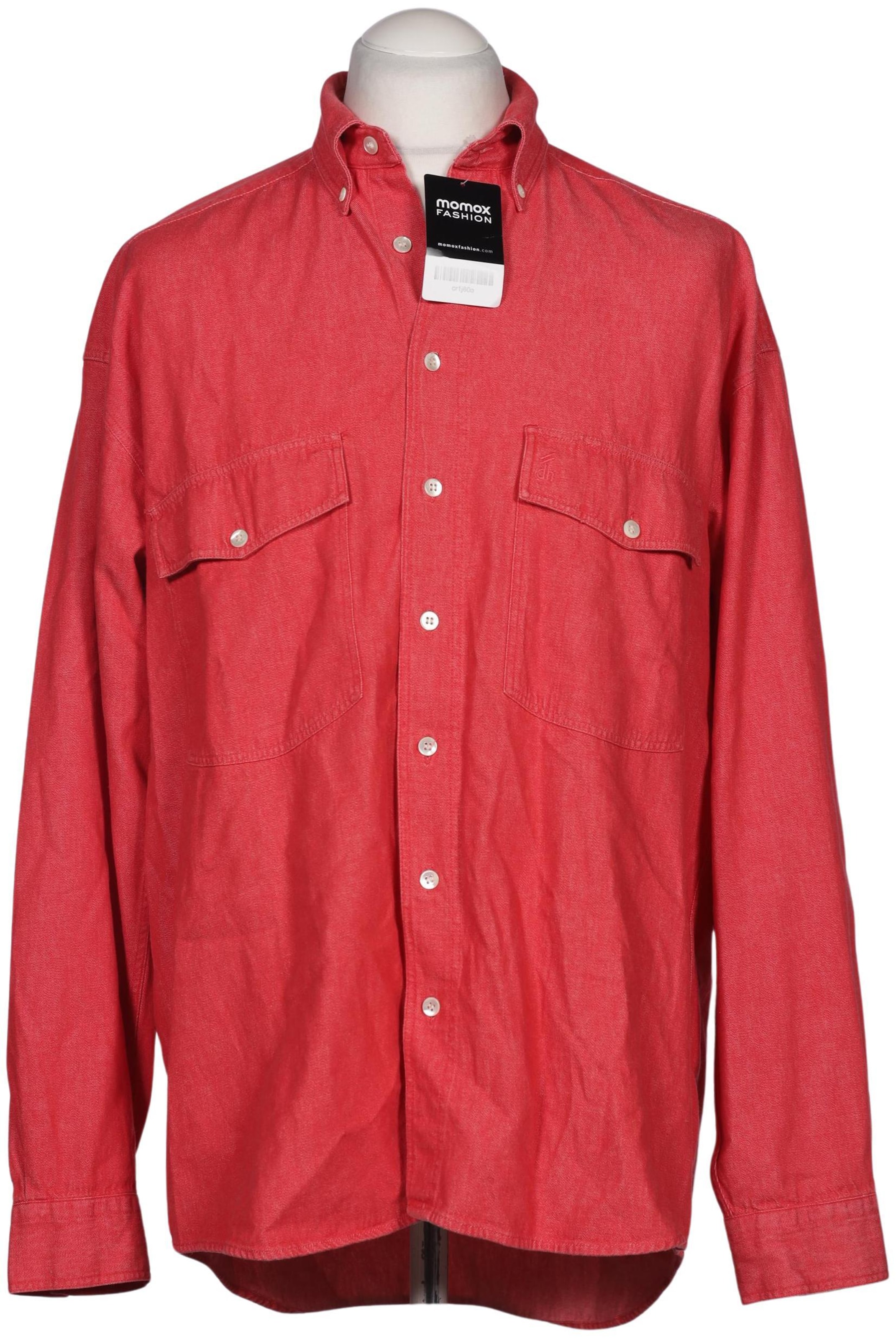 HECHTER PARIS Button Up Shirt in L in Red: front