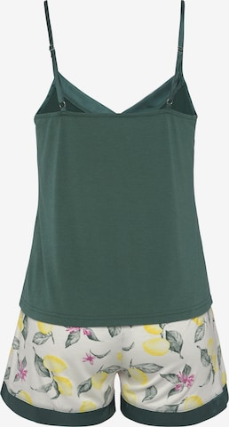 LASCANA Piżama 'LAS' w kolorze zielony: tył
