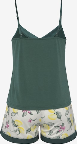 LASCANA - Pijama 'LAS' en verde: atrás