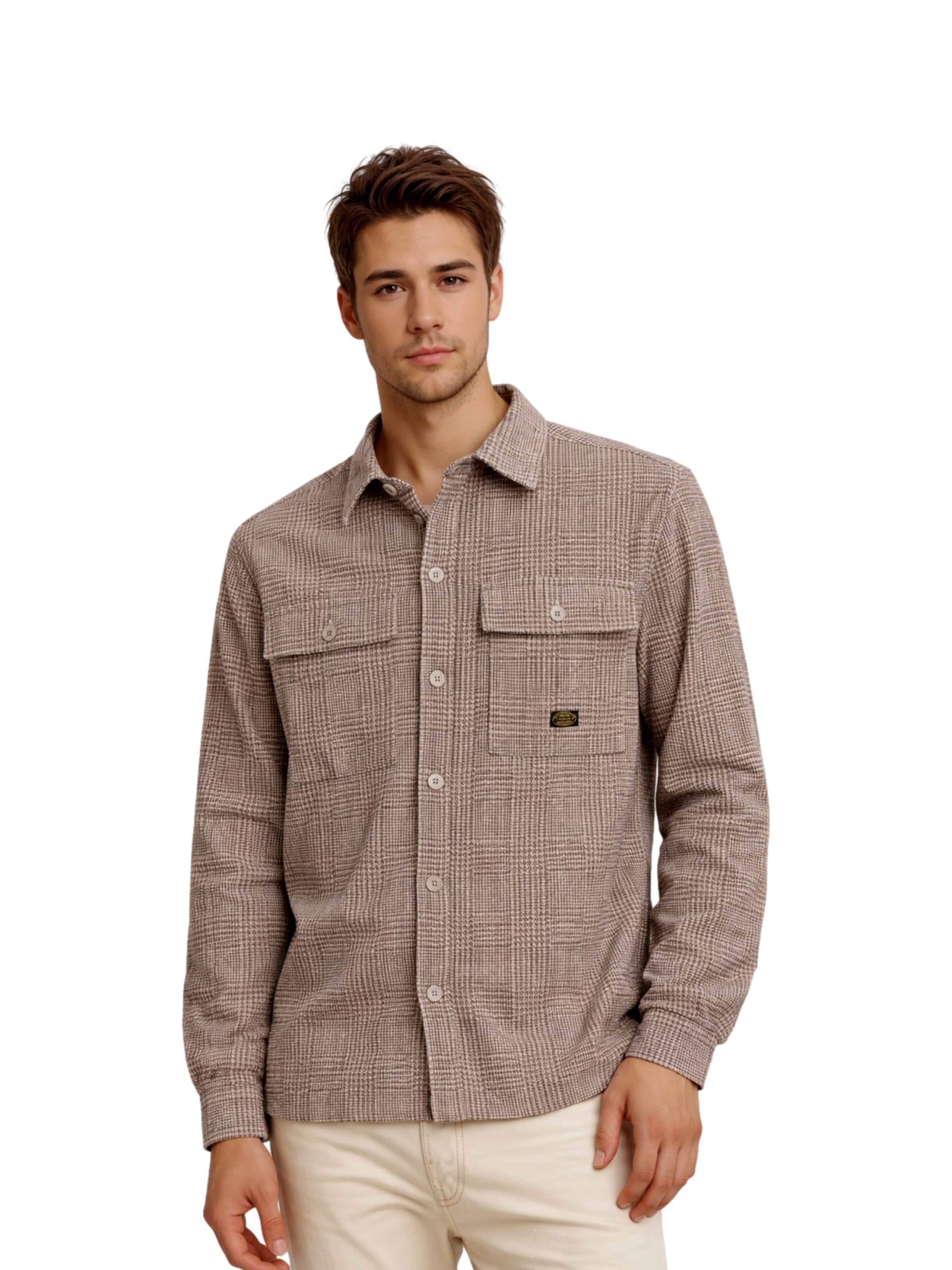 JACK & JONES Comfort Fit Skjorte 'Bluoliver' i grå: forside