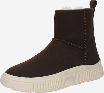 GEOX Kozačky 'LAQUINNY' – hnědá: přední strana