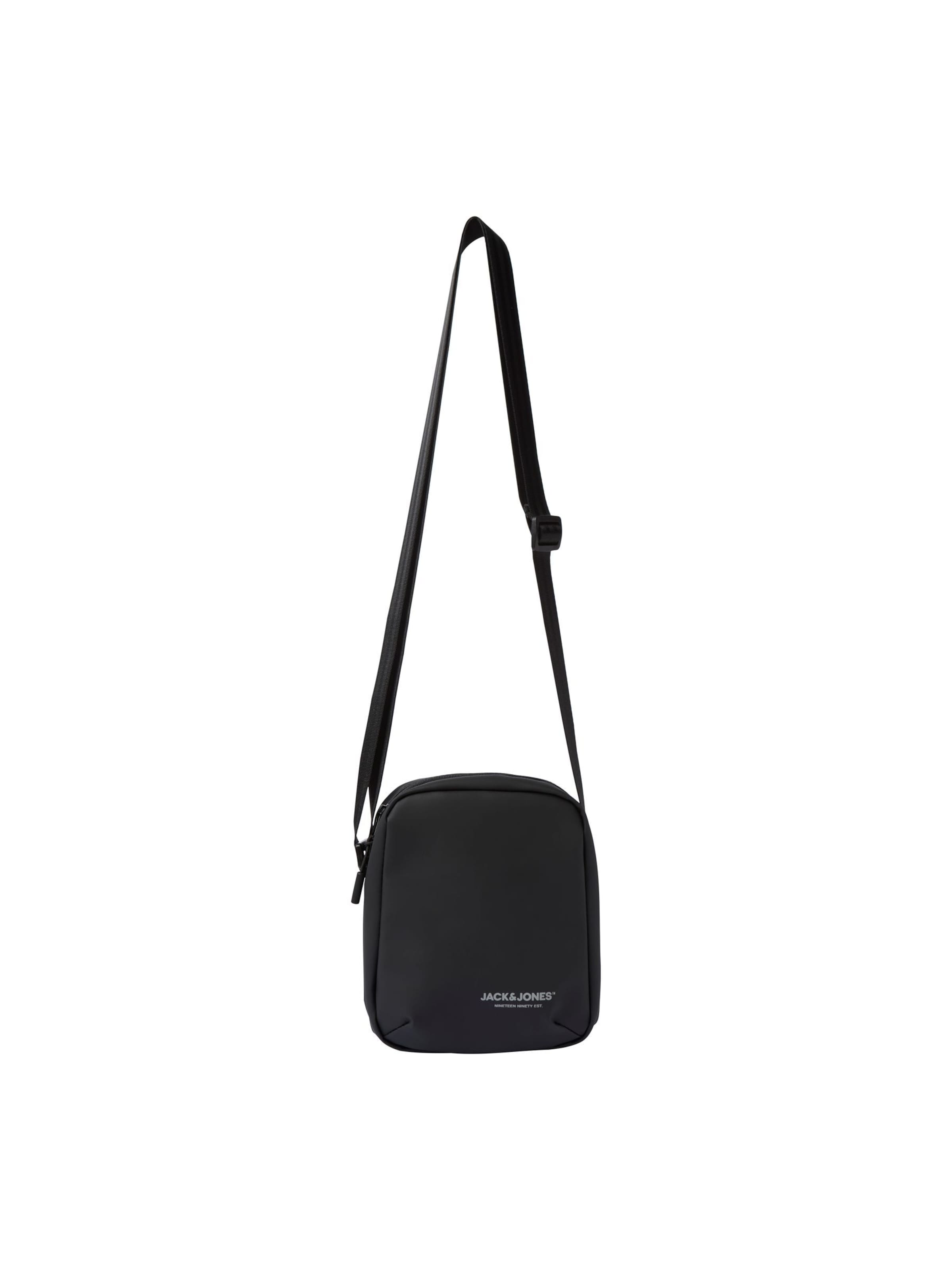 JACK & JONES Τσάντα ώμου 'JACKaiden' σε μαύρο: μπροστά