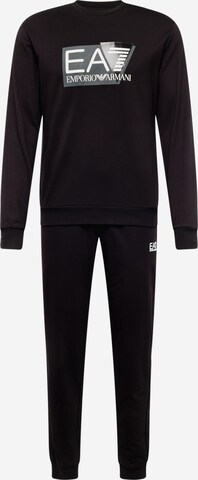 EA7 Emporio Armani - Ropa para correr en negro: frente