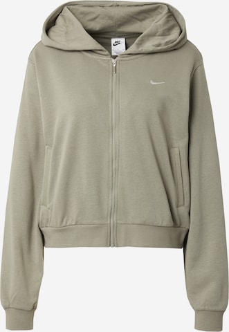 Nike Sportswear Кофта на молнии в Зеленый: спереди