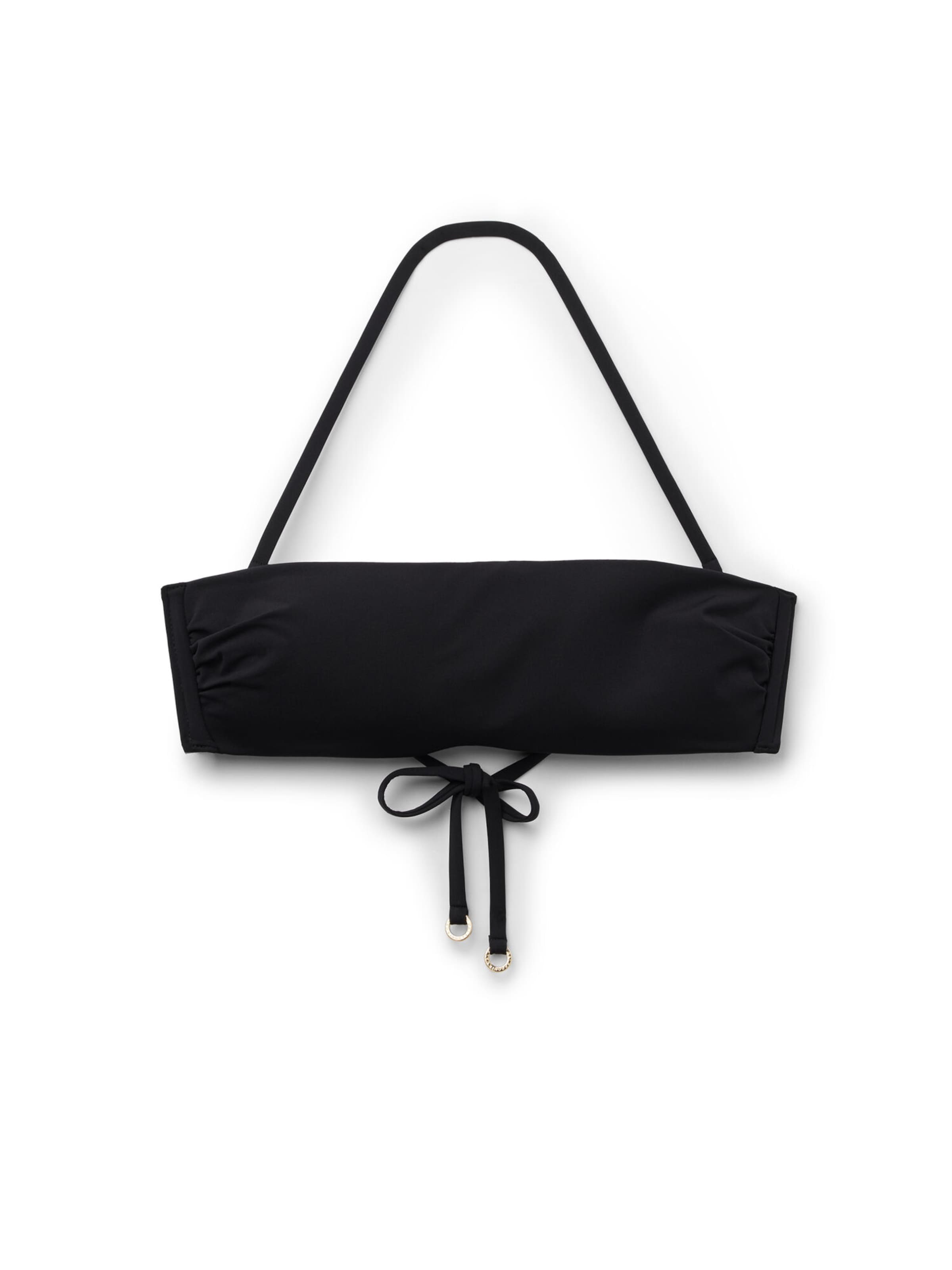 CALZEDONIA Bikini Top 'Premium Fit' in Black: front