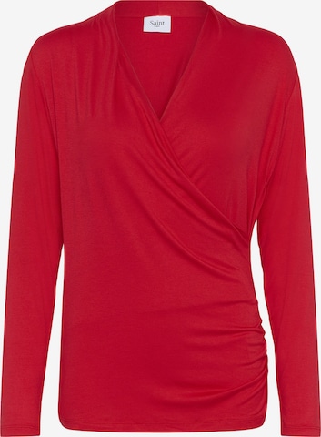 T-shirt SAINT TROPEZ en rouge : devant