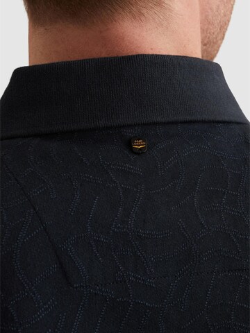 PME Legend Paita 'Polo shirt in jersey with allover jacquard pattern' värissä musta