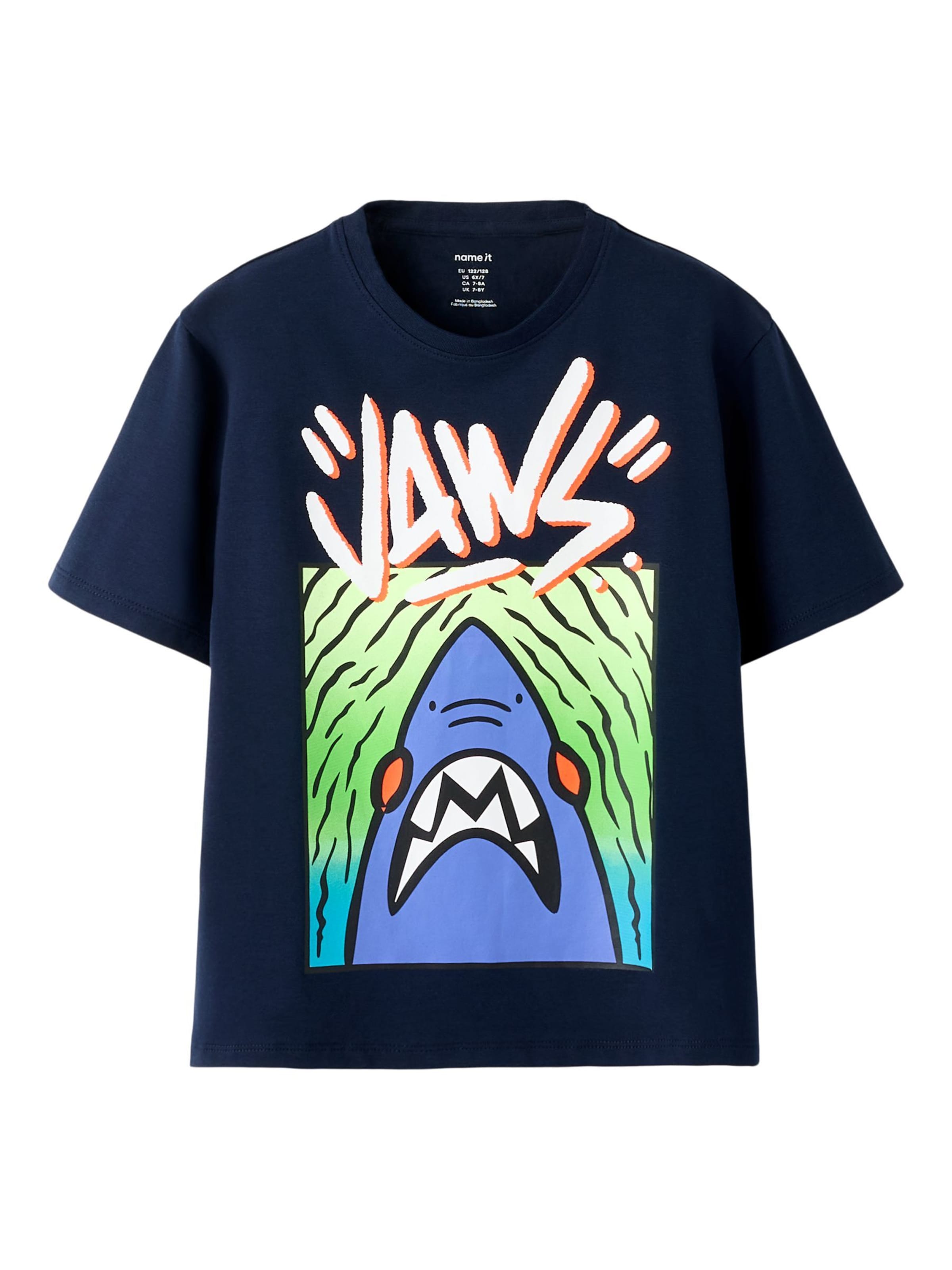 Maglietta 'NKMMateo Jaws' di NAME IT in blu: frontale