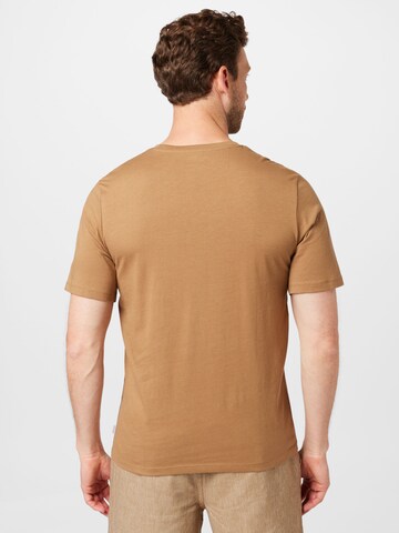 JACK & JONES Slim fit Koszulka w kolorze brązowy