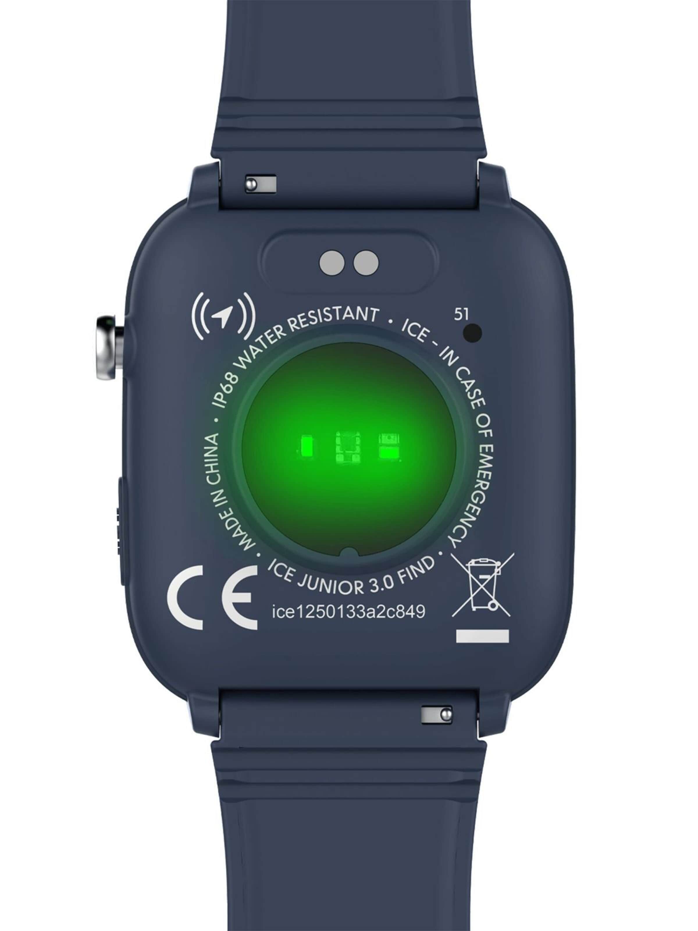 ICE WATCH Digitaal horloge 'Smartwatch ICE smart junior 3.0 FM' in Blauw