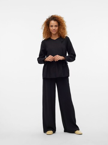 VERO MODA Wide Leg Hose in Schwarz