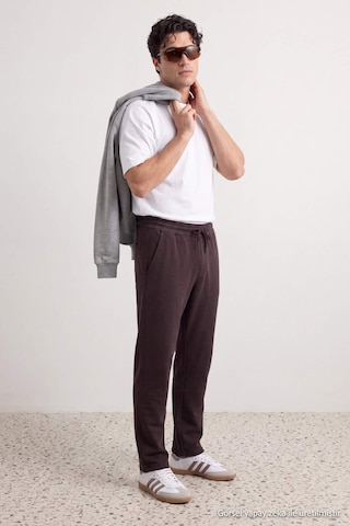 Trendyol - regular Pantalón en marrón: frente