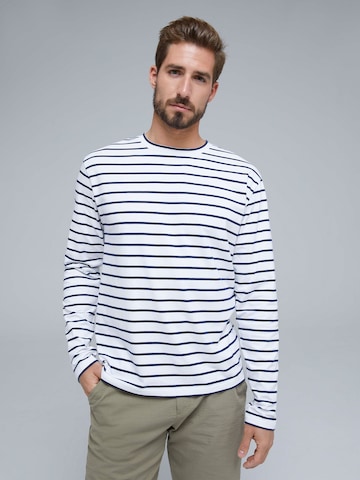 ABOUT YOU x Kevin Trapp - Camisa 'Bendix' em branco: frente