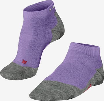 FALKE Athletic Socks 'RU5 Race Short' in Purple: front