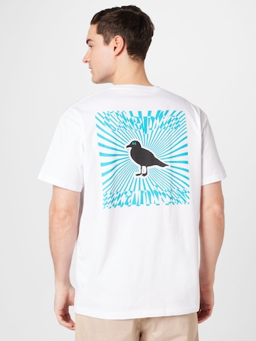 Cleptomanicx T-Shirt 'Gull Delic' in Weiß