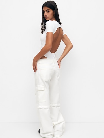 Shirtbody Pull&Bear en blanc