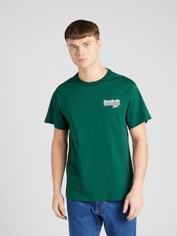 ReebokTehnička sportska majica - zelena boja: prednji dio