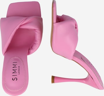 Simmi London Pantolette 'VACATION' in Pink