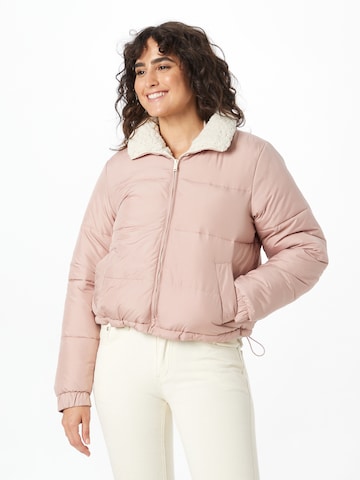 HOLLISTER Winterjas in Roze: voorkant