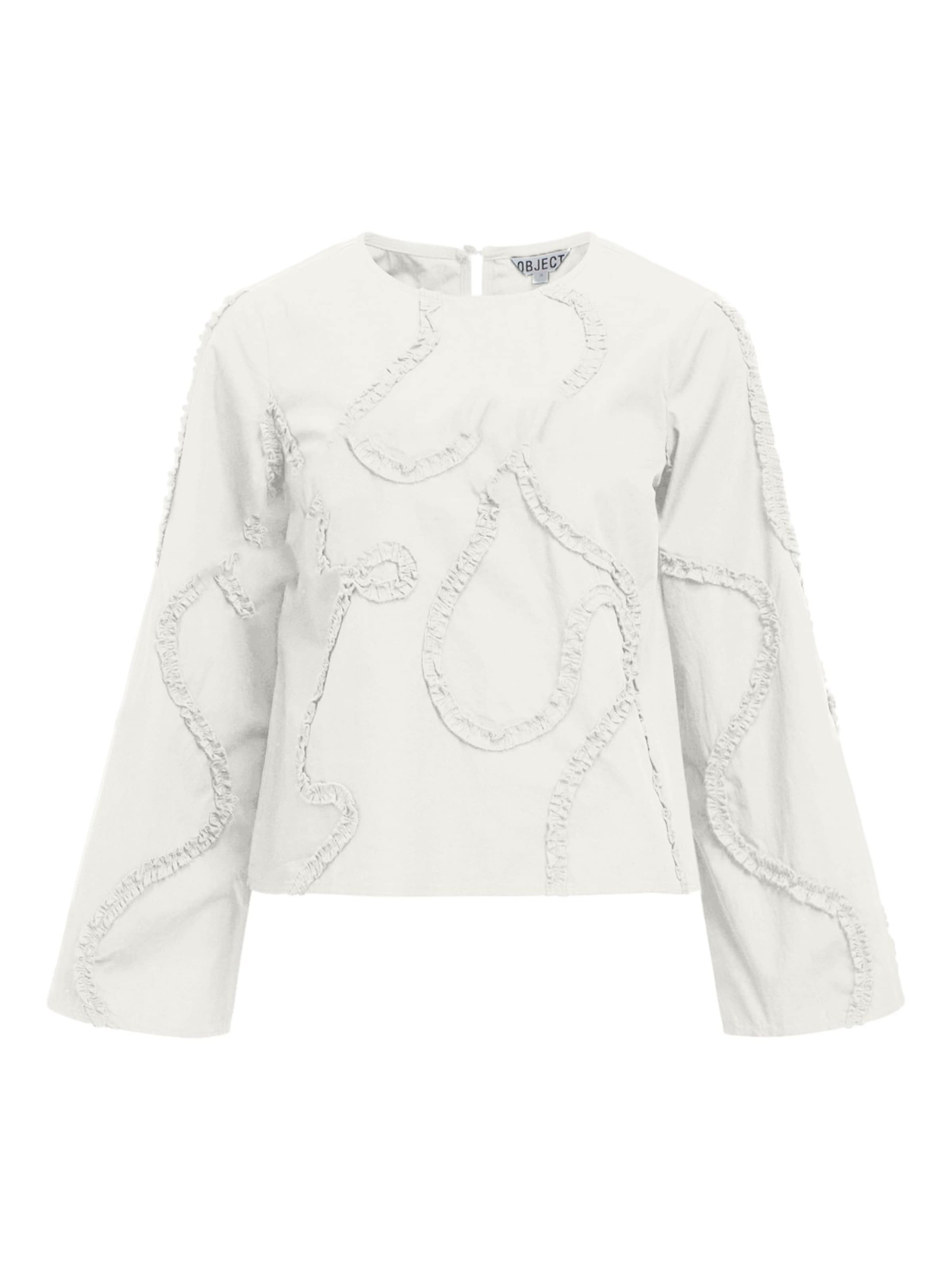 OBJECT Bluse 'OBJEnesa' i hvid: forside