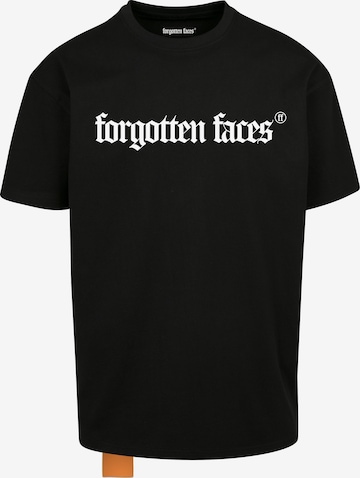 Tricou de la Forgotten Faces pe negru: față