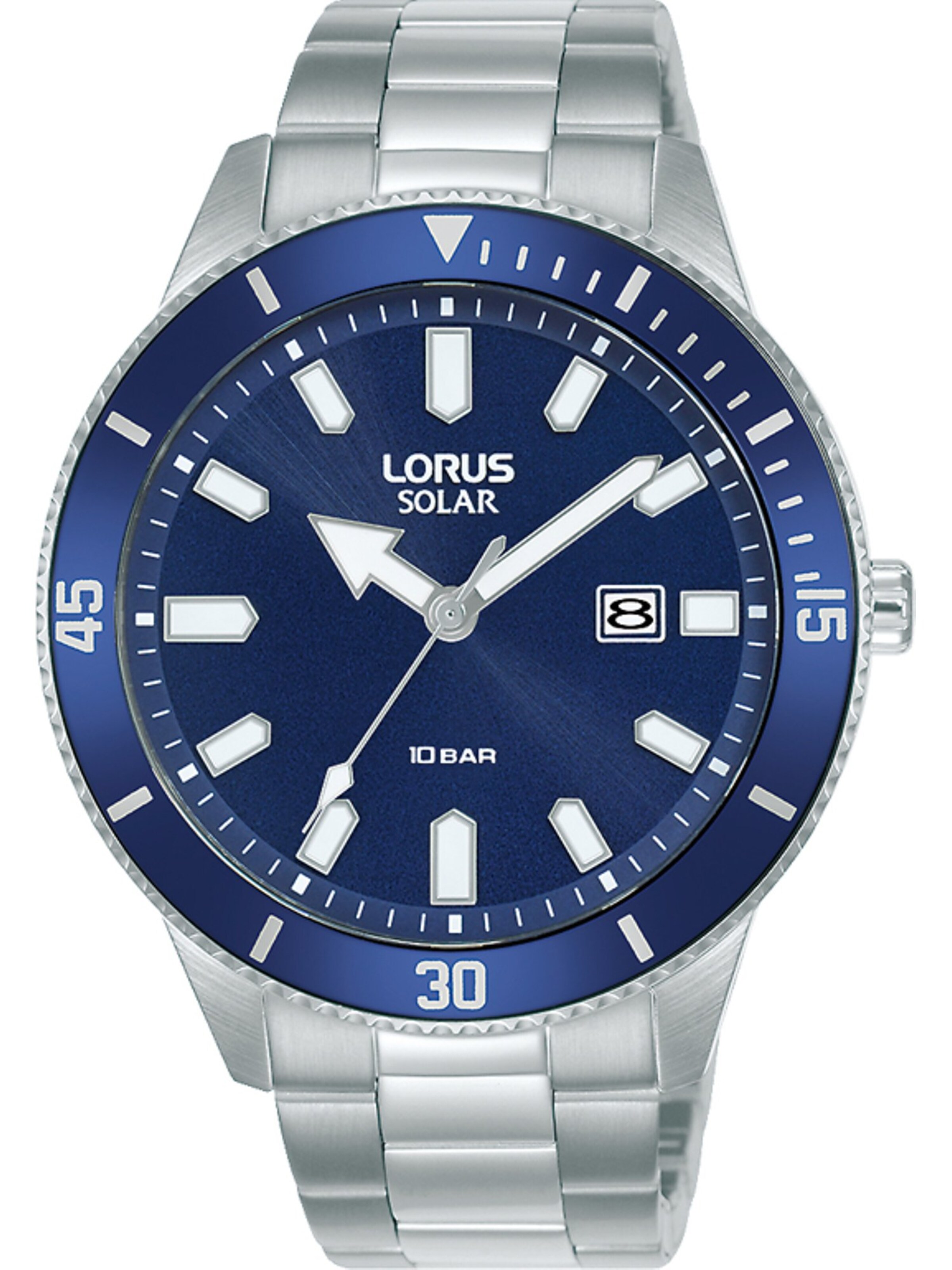 LORUS Analog Watch in Silver: front