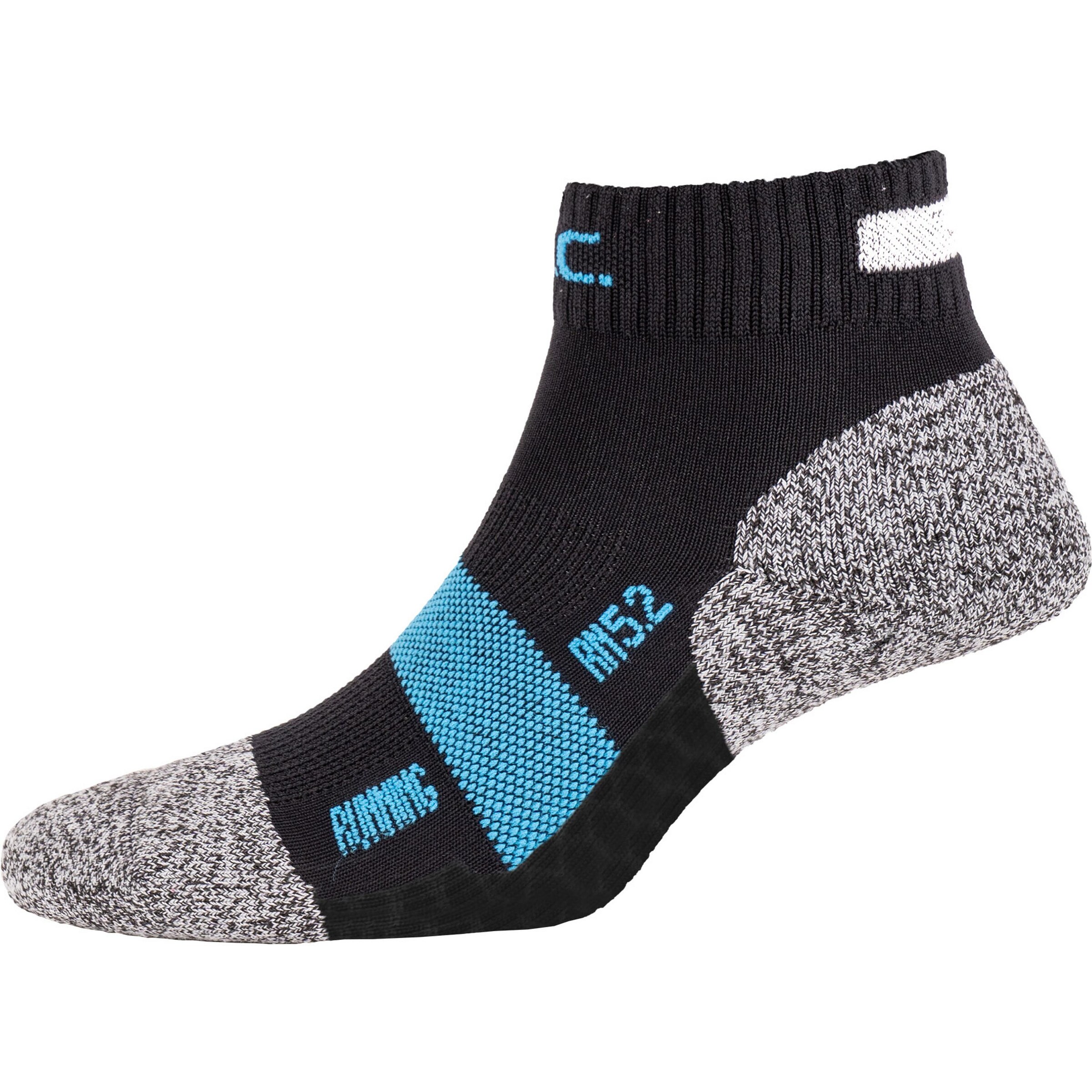 P.A.C. Athletic Socks in Grey: front