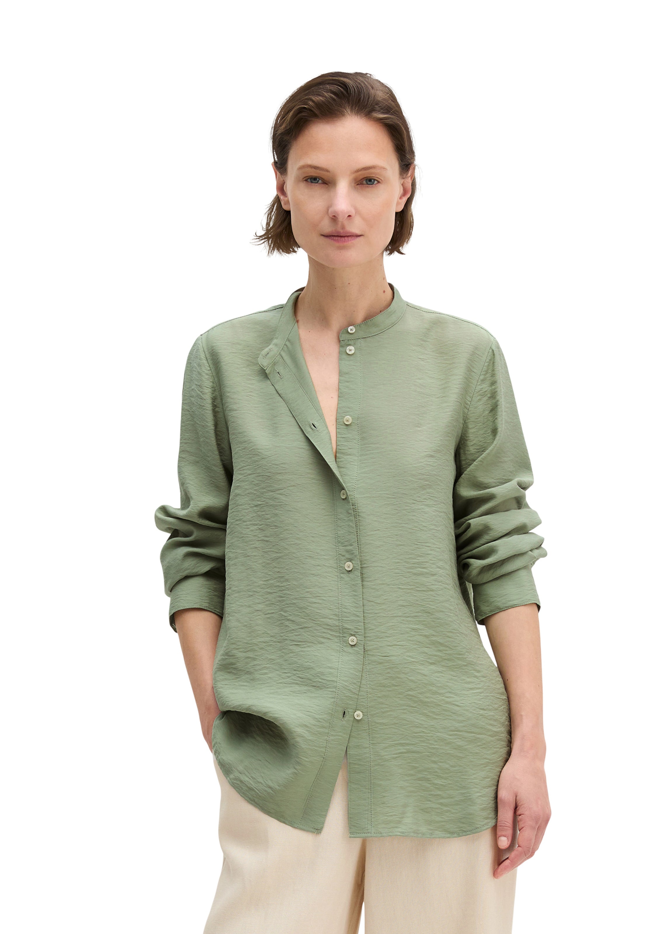 Marc O'Polo Bluse in Grün: Vorderseite