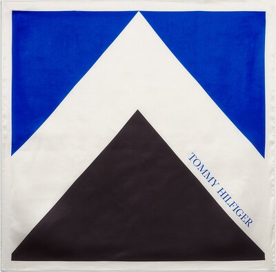 TOMMY HILFIGER Tuch in blau / marine / weiß, Produktansicht