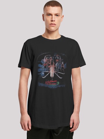 F4NT4STIC Shirt 'Nightmare On Elm Street Dream Warriors And Nightmare On Elmstreet' in Black: front