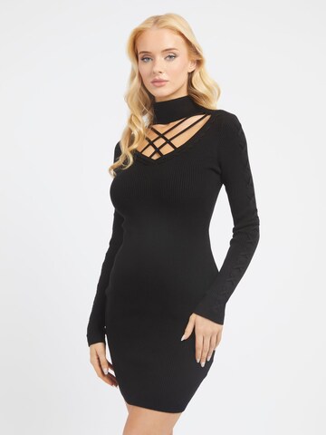 GUESS Knitted dress in Black: front