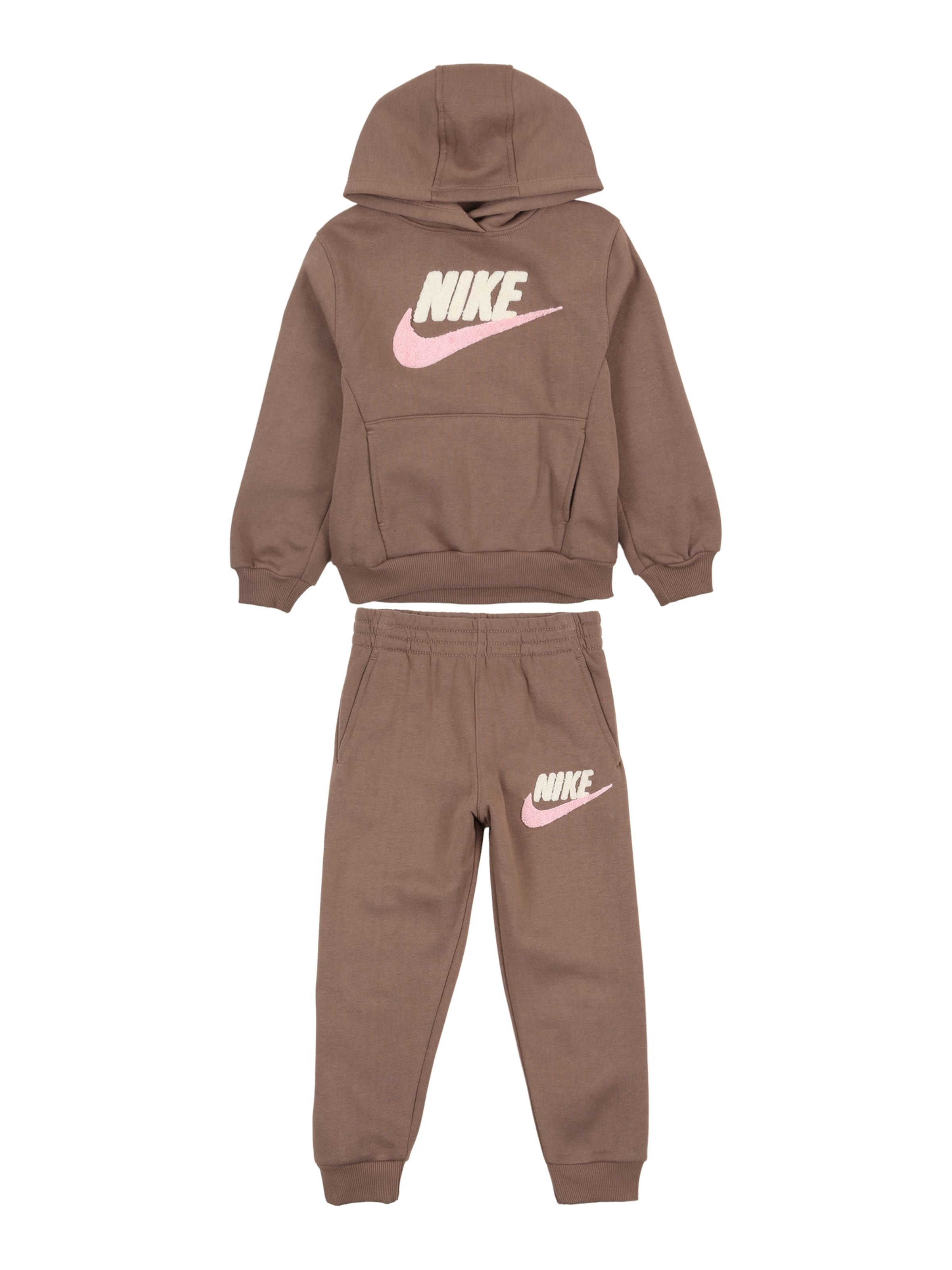Nike Sportswear Sweatsuit in Mocha / Light pink / White, Item view