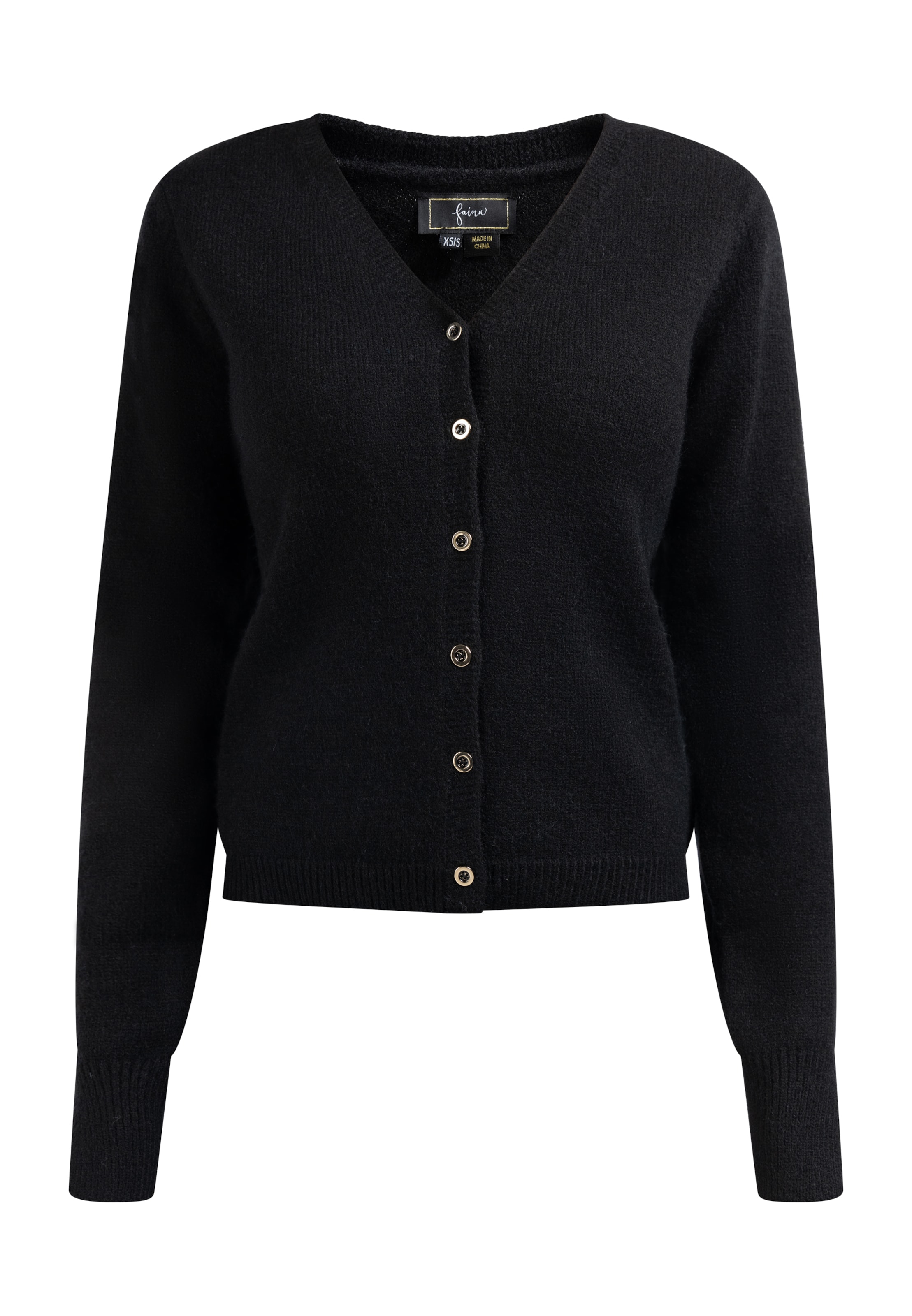 faina - Casaco de malha em preto: frente