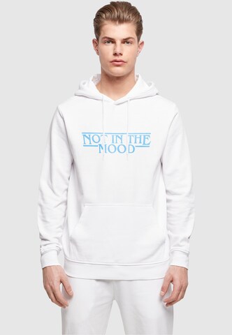 Merchcode Sweatshirt 'NITM - Stranger Mood' in Wit: voorkant