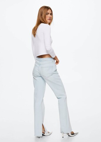 MANGO Regular Jeans 'Elle' in Blau