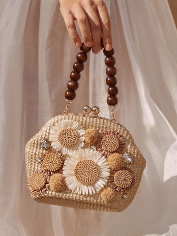 Lipsy Clutch in Beige