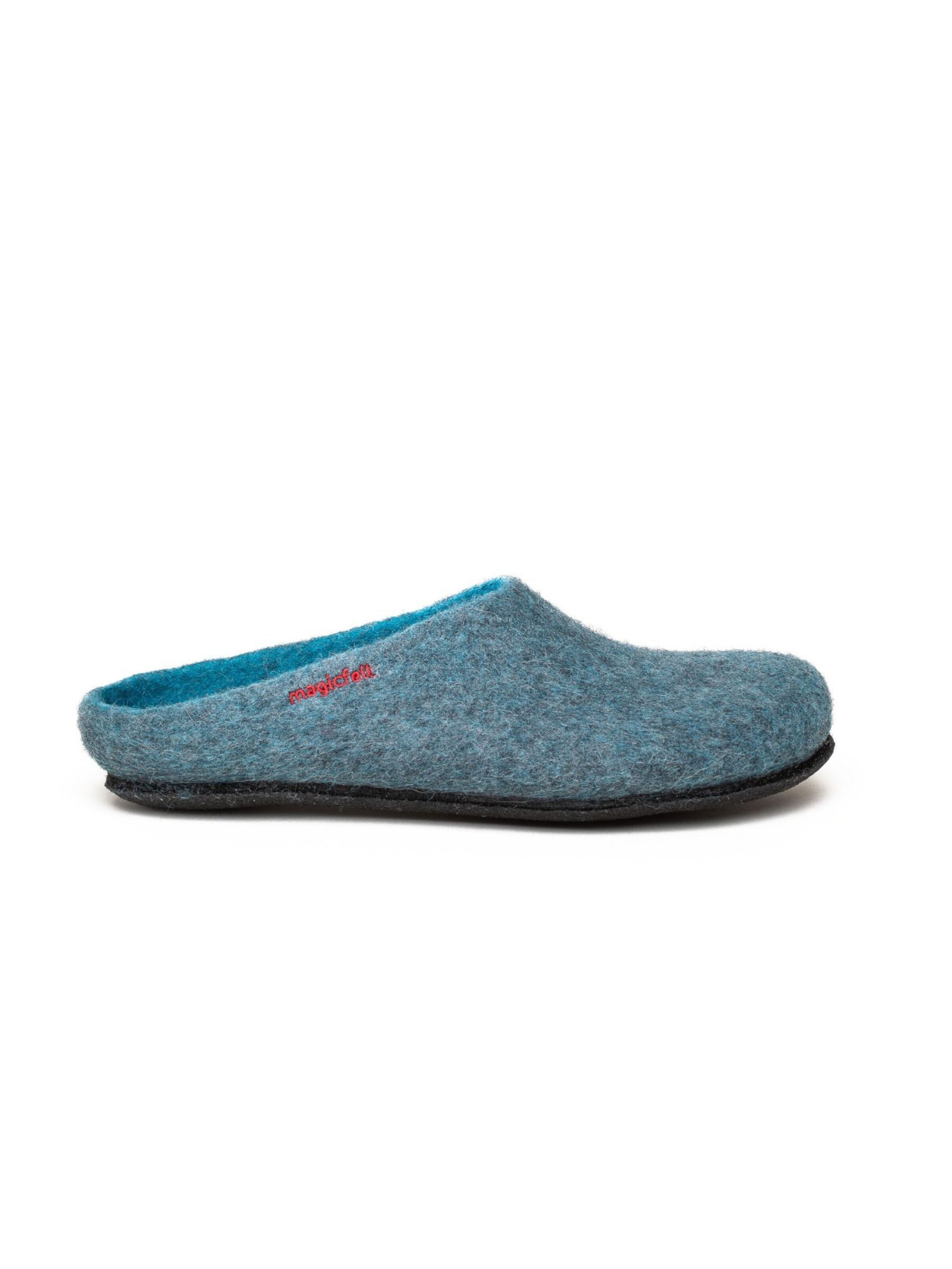 MagicFelt Slippers 'Filzpantoffel Magicfelt 709' in Blue