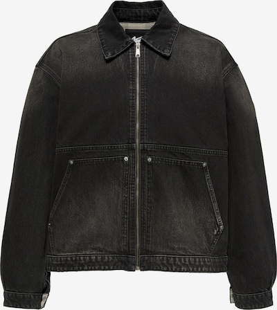 Pull&Bear Välikausitakki koossa S värissä musta denim, Tuotenäkymä