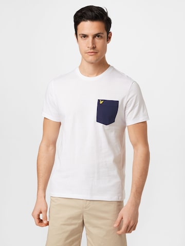 Lyle & Scott T-shirt i vit: framsida