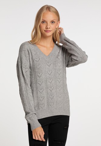 Pull-over MYMO en gris : devant