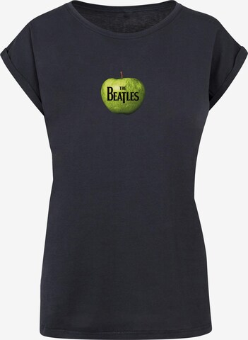 Merchcode T-Shirt 'Beatles - Apple' in Blau: predná strana