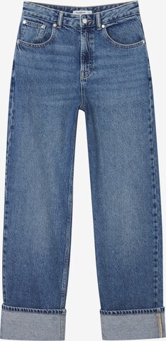 Pull&Bear Loosefit Jeans in Blauw: voorkant